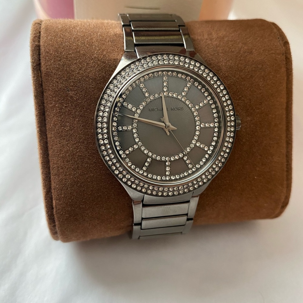 Michael Kors kerry grey crystal watch